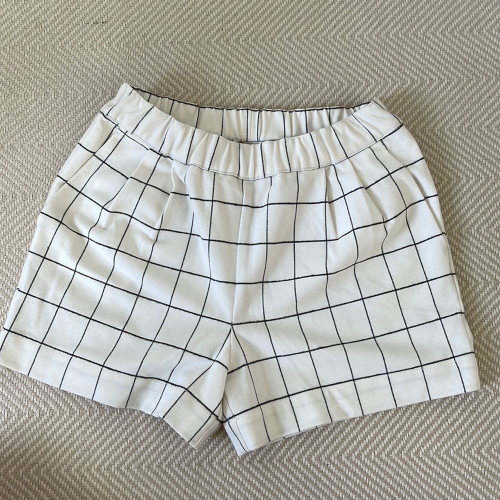 Essentiel Antwerp windowpane flannel shorts